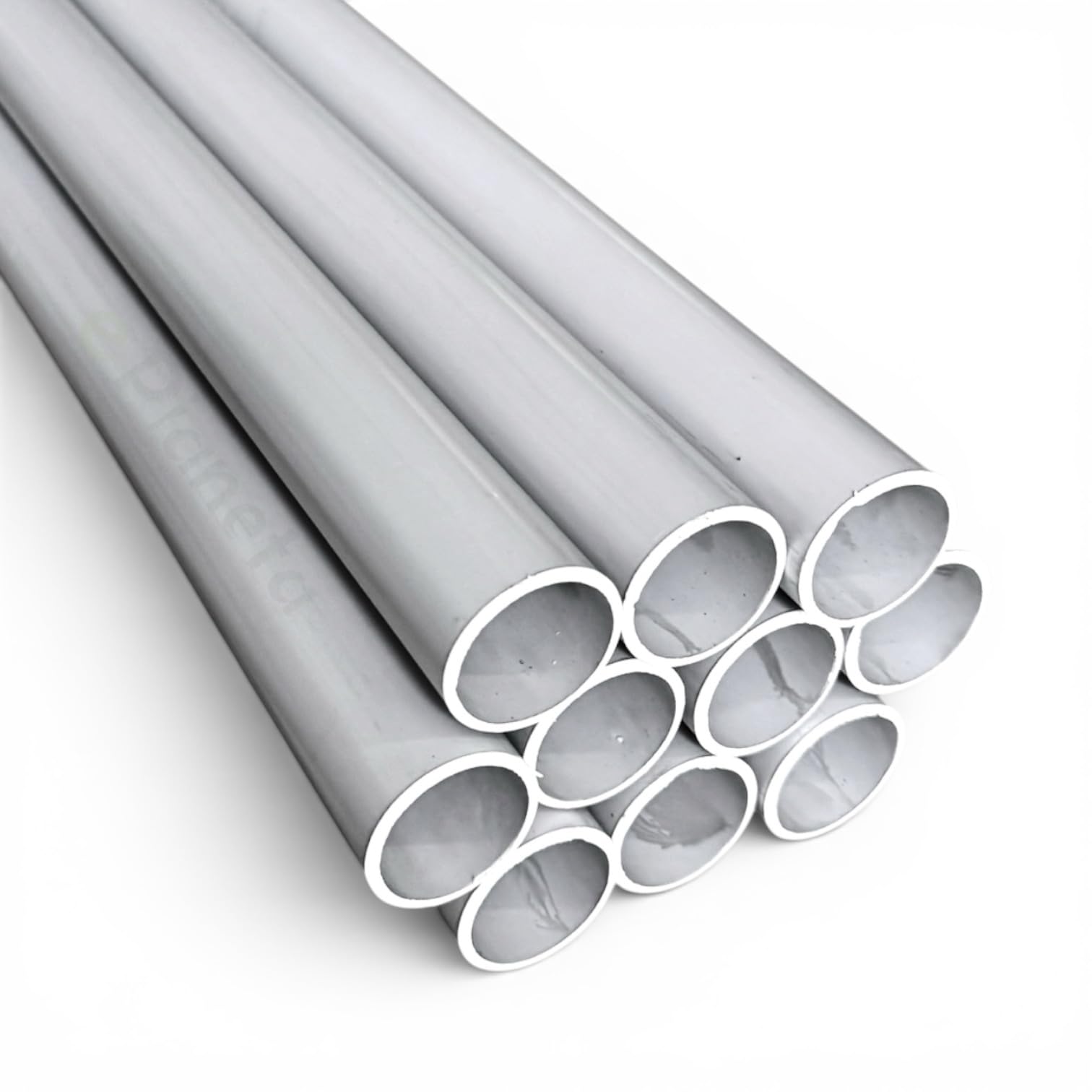 20 Metri Tubo rigido Ø D 32 mm grigio in PVC passacavi a parete per cavi elettrici confezione 10 pezzi barra da 2 m