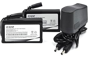 (2-Pack) 7.4V 3000mAh Rechargeable Li-ion Battery Replacement for Heated Gloves, Socks, and...