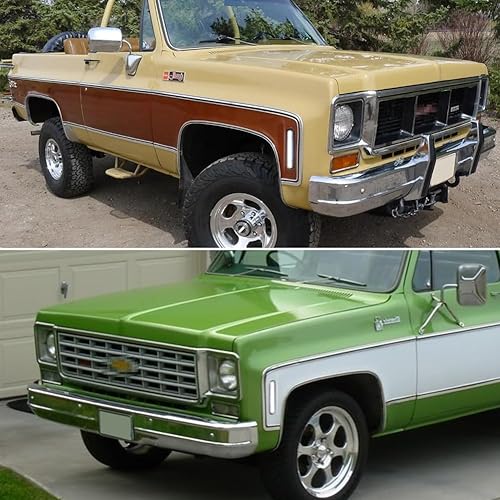 Miniatura 7 de Tonsya Para 73 74 75 76 77 78 79 80 GMC Chevy Pickup Blazer Suburban Jimmy C10 C20 C30 GMC Luces de señal laterales de lente ahumada para