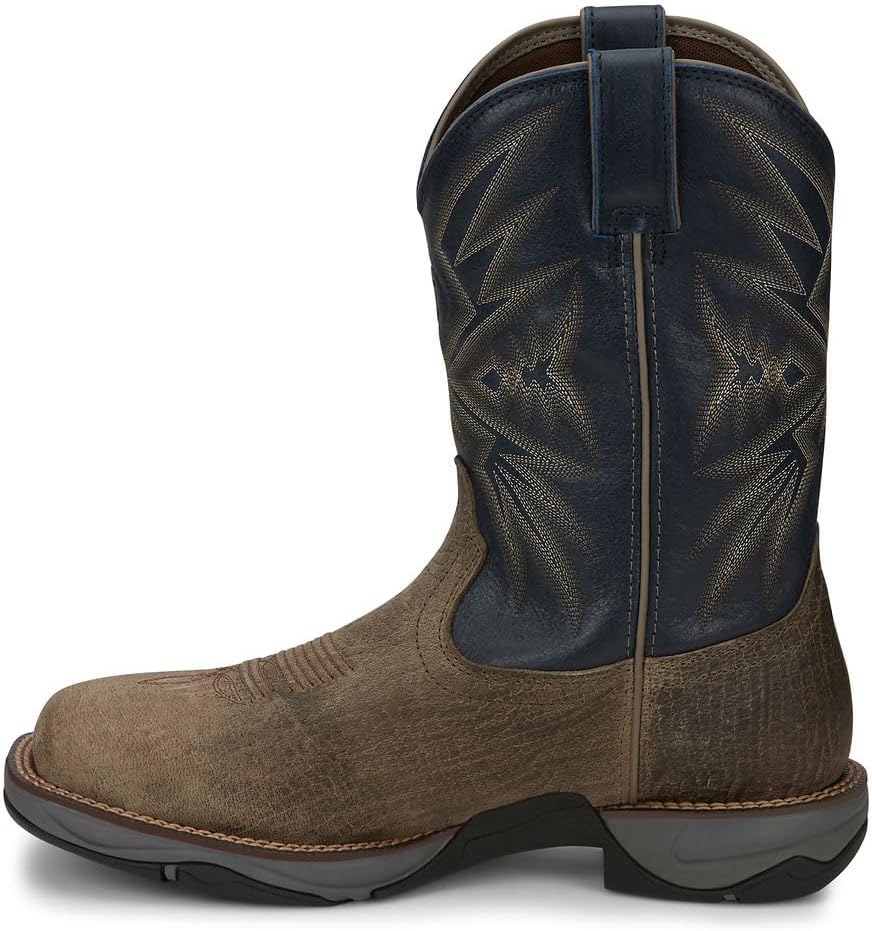 Tony Lama Mens Bartlett Stone 11 Inch Electrical Steel Toe Work Safety Shoes Casual - Brown - Size 10.5 D