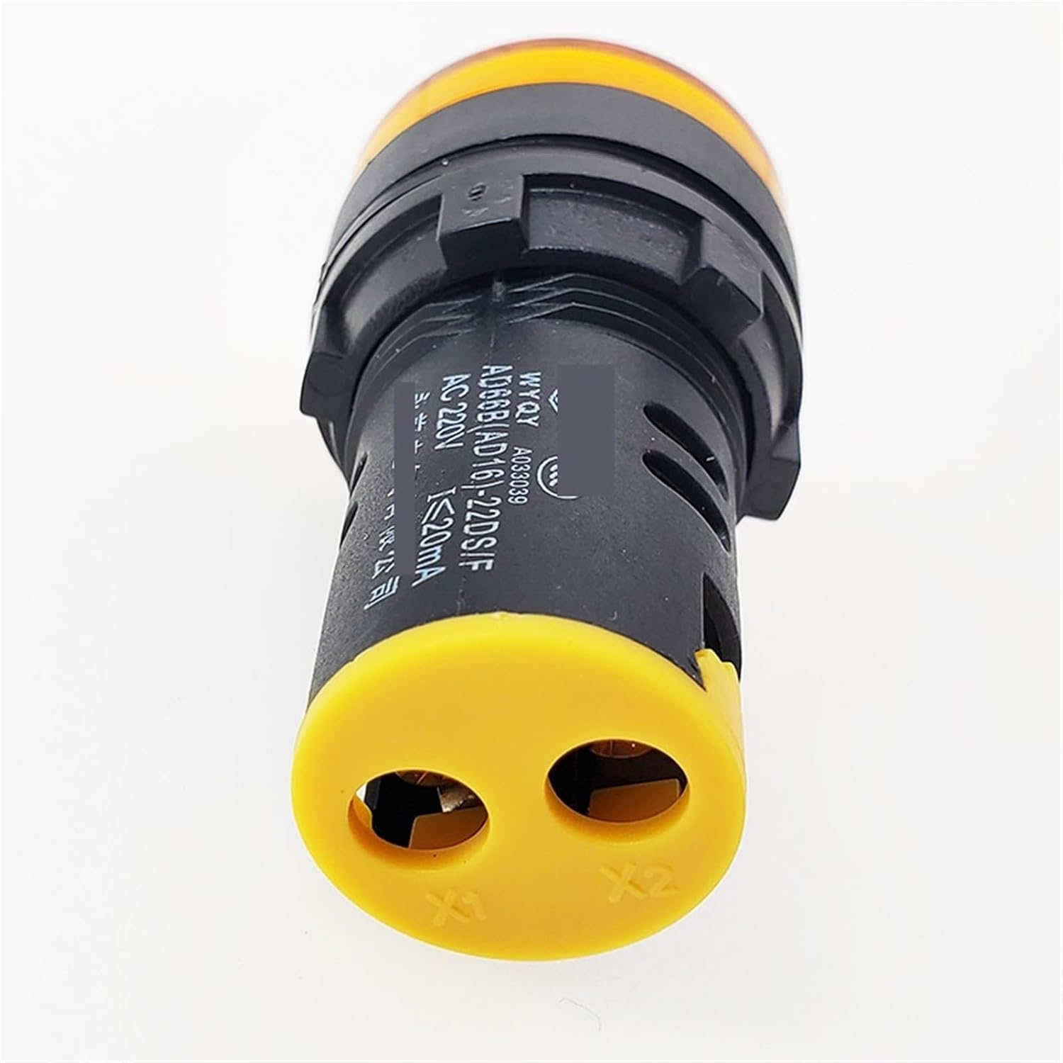 1pcs Panel Mount LED Power Indicator DC6V 12V 24V AC220V 22mm Signal Light Lamp AD66 AD16-22 Red Blue Green Yellow(Green,12V)