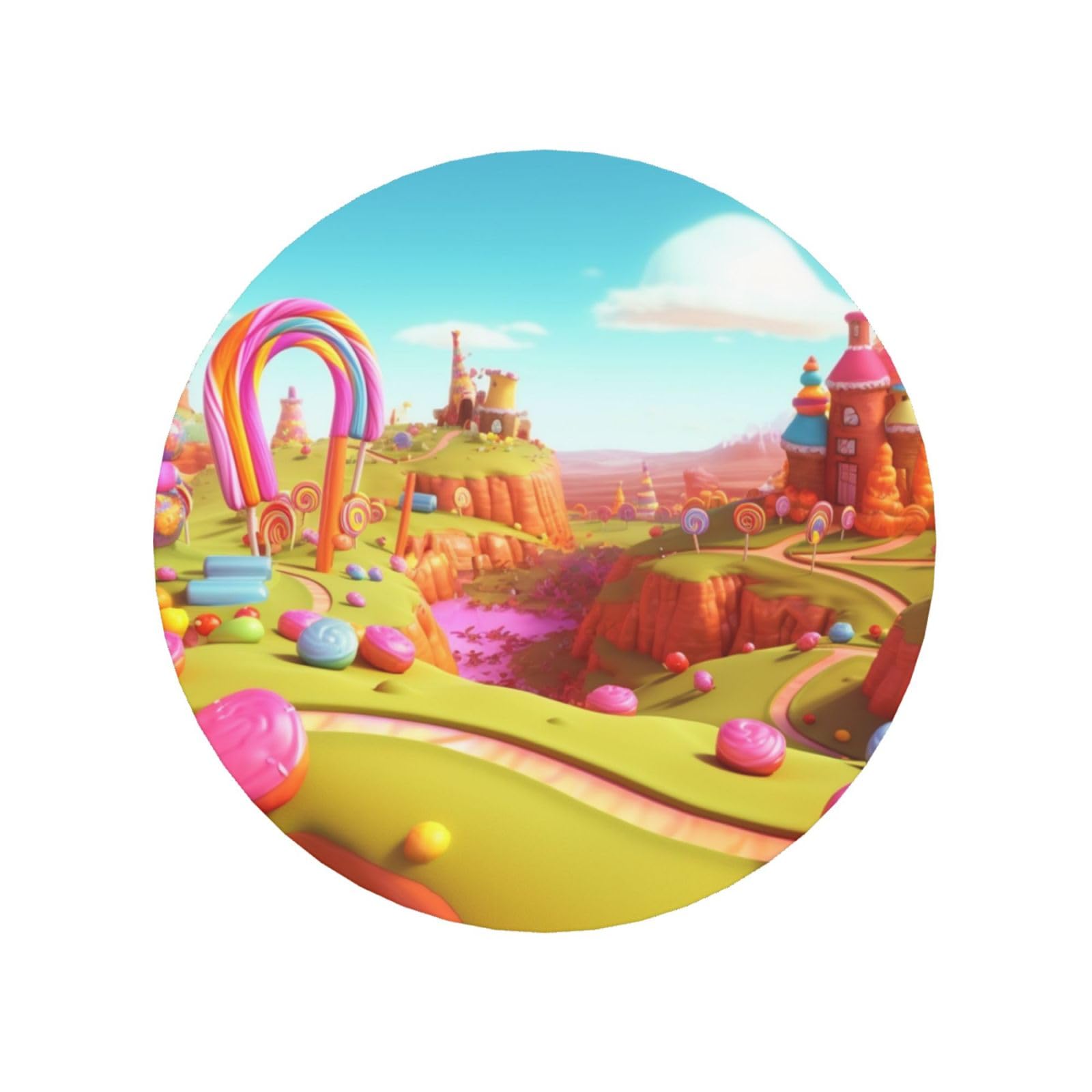 Fodpand Round Shape Candy Fridge Magnets, Strong Small Refrigerator Magnets Decorative Magnets For Kitchen Fridge Office Locker - Funny Magnetic Stickers Birthday Gifts