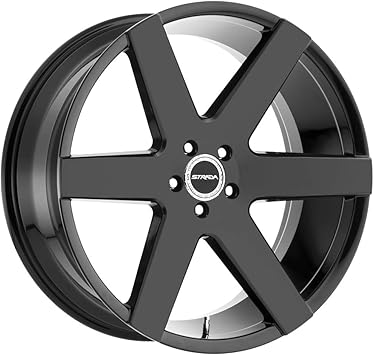 Strada Wheels CODA Custom Wheel - 22x9.5, 15 Offset, 5x114.3 Bolt Pattern, 72.6mm Hub - Gloss Black Rim