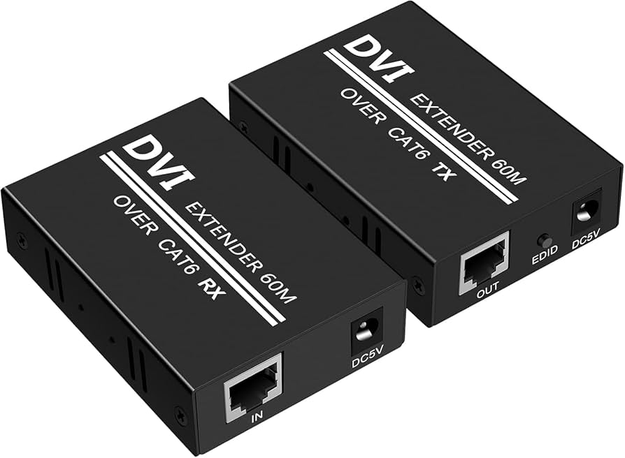 エクステンダー 60M LAN 延長器 EX60D DVI LAN 変換 Amazon.co.jp: VEDINDUST DVI エクステンダー 60M LAN 延長器