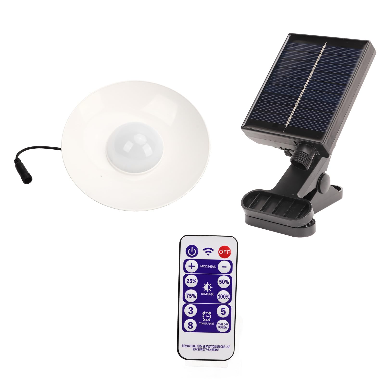 Ombrellone a energia solare a LED Ombrellone a sbalzo per patio con controller di temporizzazione Cortile esterno