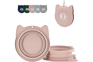 2-in-1 Collapsible Travel Bowls for Adventures with Your Furry Buddy