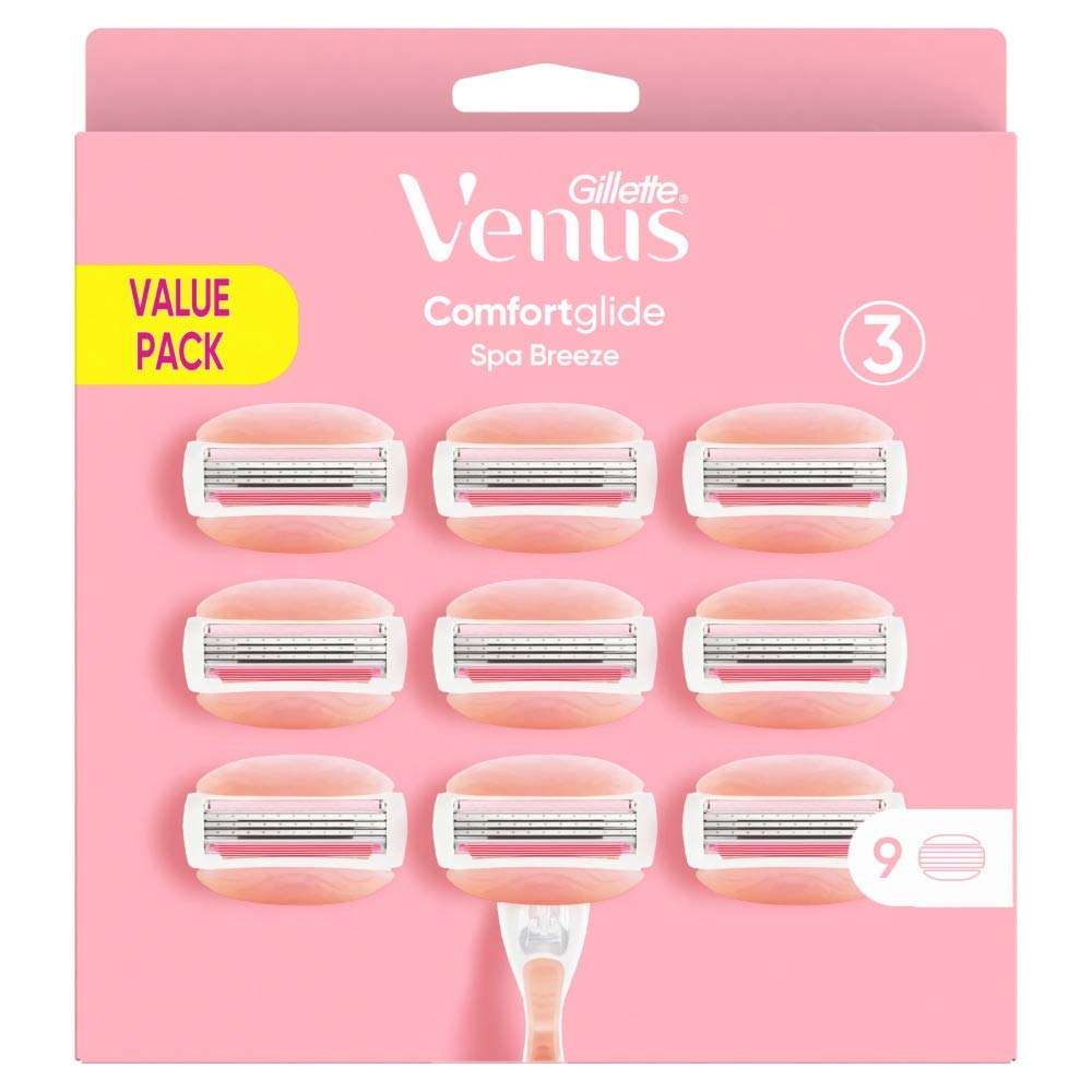Gillette Venus ComfortGlide Spa Breeze - Cuchillas de repuesto (9 unidades, 99 g)