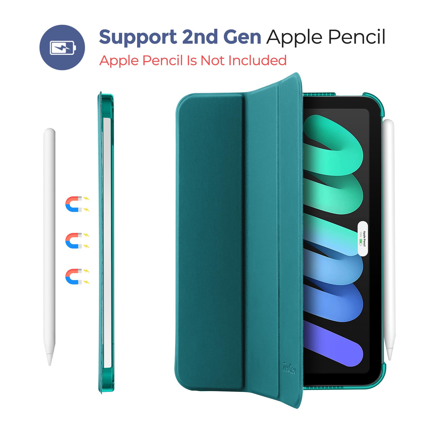 Amazon.com: ProCase Smart Case for iPad mini 7 A17 Pro 2024/iPad