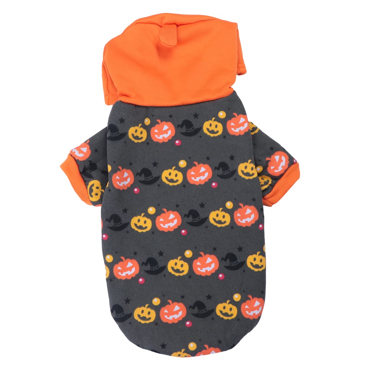 HMJGDHX 3 Pezzi di Costume per Animali Domestici, Cappotto per Animali, Vestiti di Zucca di Halloween per Cani, Cosplay di Halloween