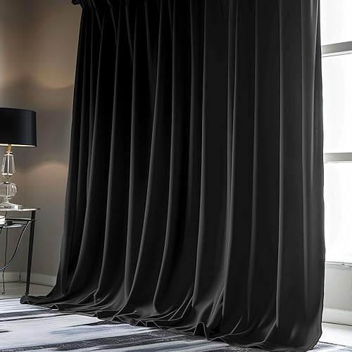 Miniatura 45 de PANOVOUS Cortinas pequeñas para ventana de puerta delantera, Navidad, panel de cortina opaca para puerta francesa para privacidad, cortina de puerta