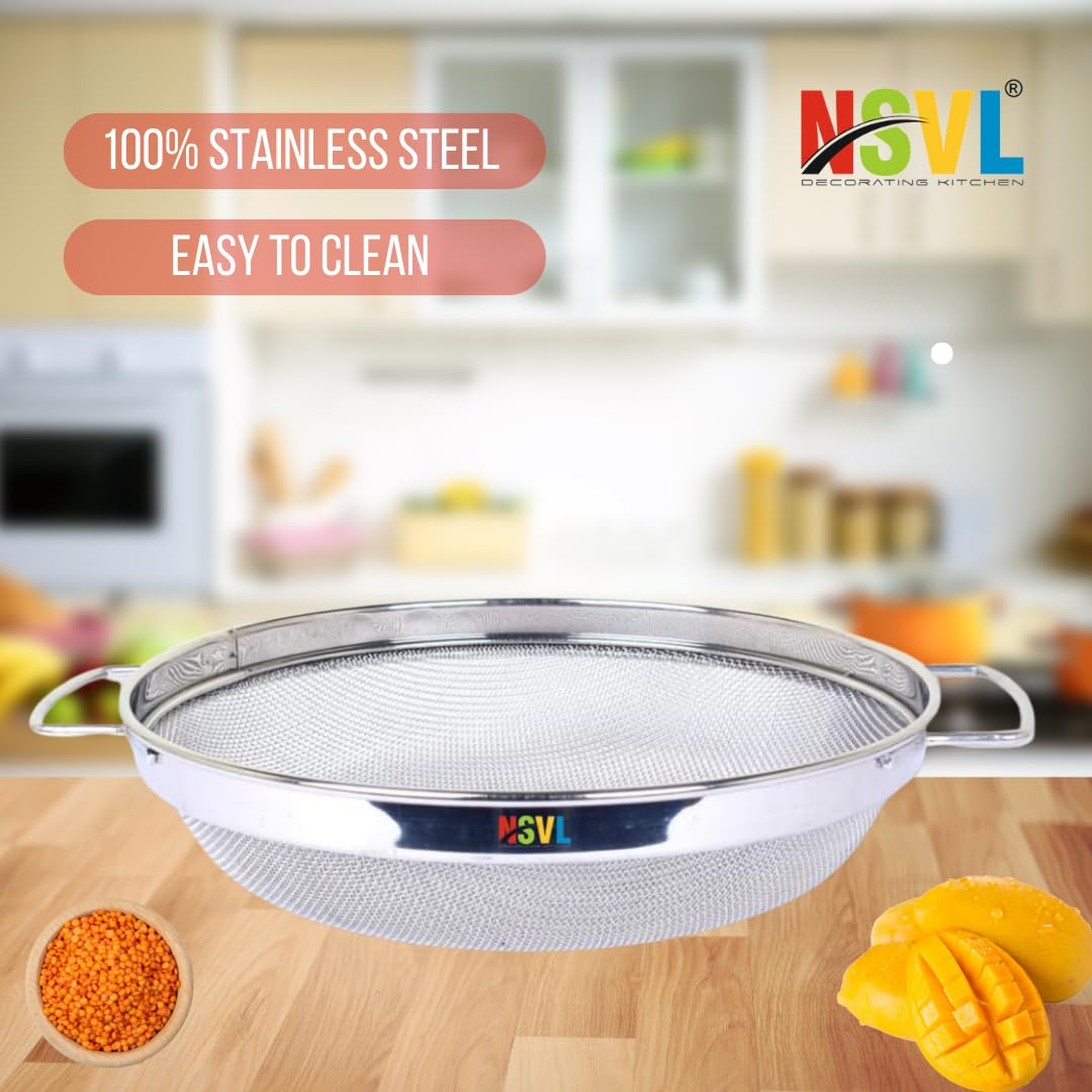 NSVL Stainless Steel Puran Jali/Chalani/Strainer | Mesh for