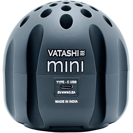 Vatashi Mini Car Air Purifier True HEPA Media Filter H13 Gr