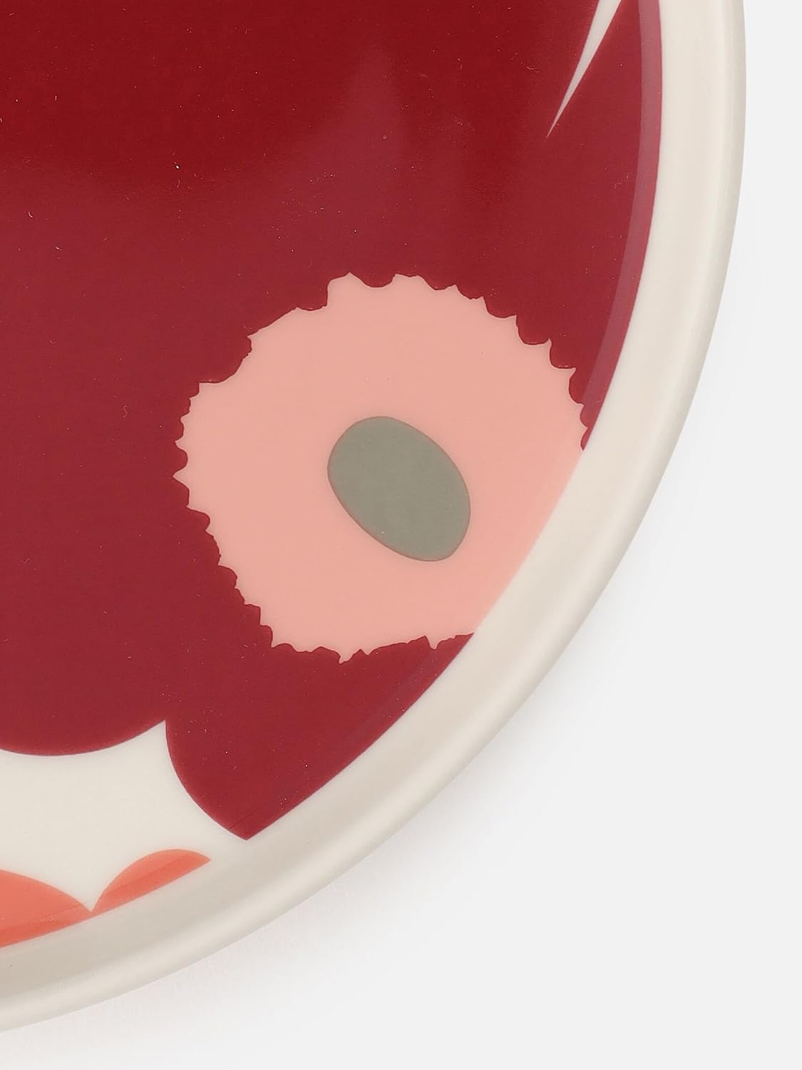 Unikko プレート 20cm レディース 52 1 52249473598 【ディナーパーティー】 F ダークチェリー×サーモンレッド