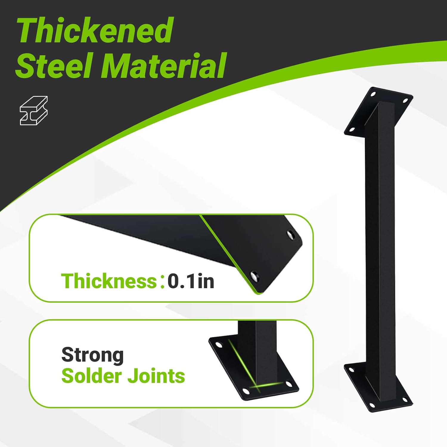 8pcs 45 Degree Angle Support Bracket, 45° Heavy Duty Pergola Brackets Kit, 45 Degree Angle Corner Braces Inside Joint for Wood Post and Beam, Pergolas Gazebo