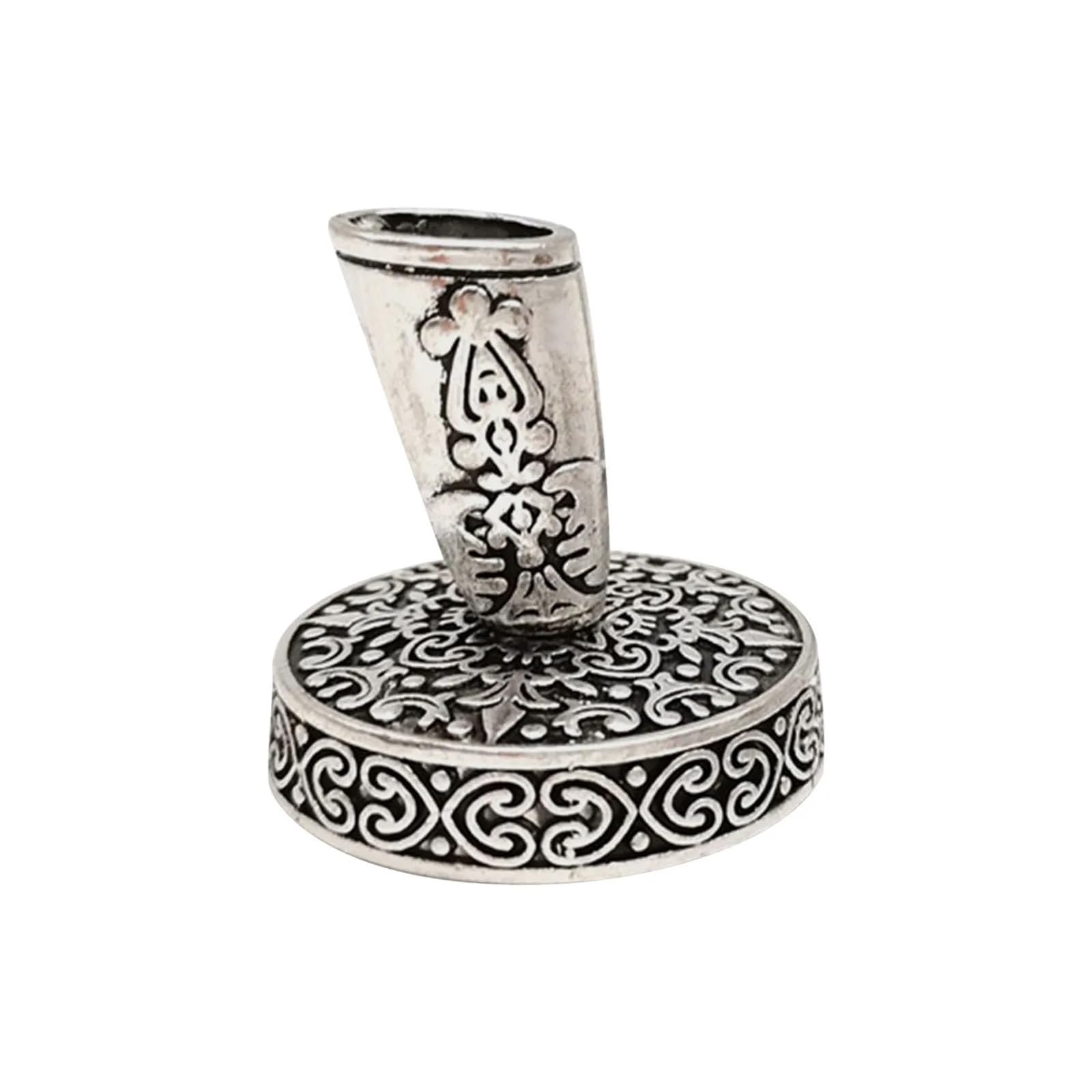 LADFRTYU Fountain Pen Holder Insertion Pen Holder Metal Round For Feather Quill Dip Pens Office Supplies Stationery 1 Piece(Color-01)