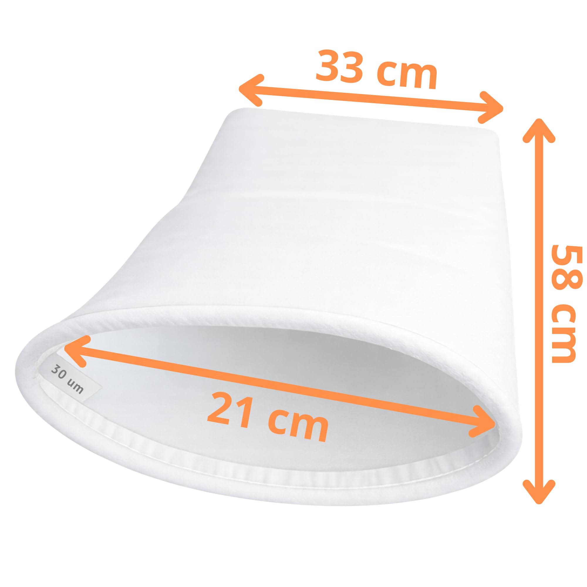 PHONILLICO Poche Filtrante Piscine [Lot 2] 30 Microns Compatible avec Desjoyaux F15 PF180 PFI180 PFI181 PF250 Filtre 58x33cm Anneau Rigide Ø21cm