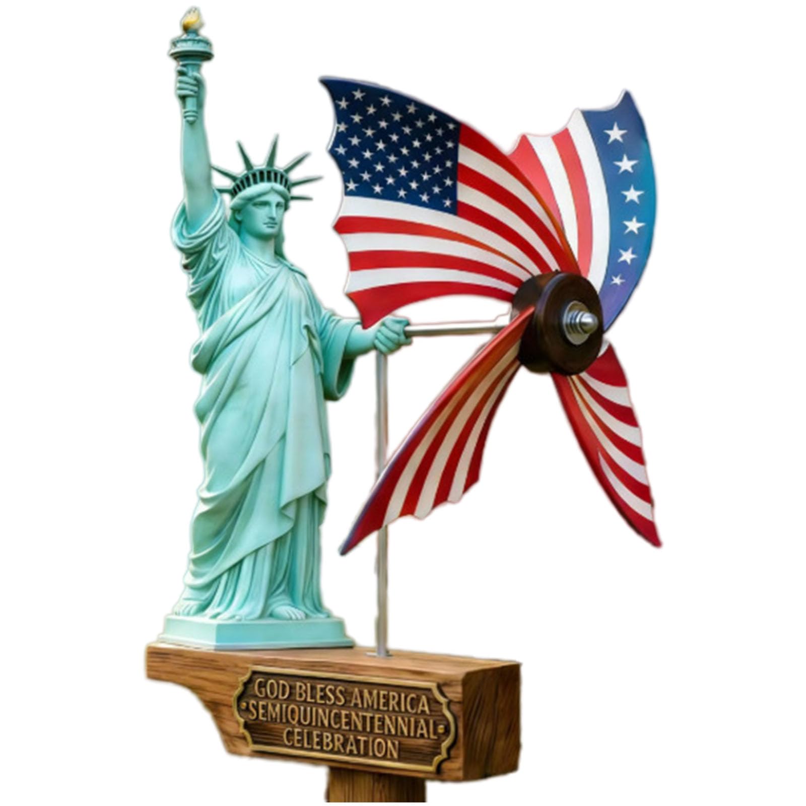 US 250Th Anniversary Garden Wind Spinner 4Th of July Outdoor Decors Independence Day Decorations Yard Art Ornament Independence Day Decorations Outdoor