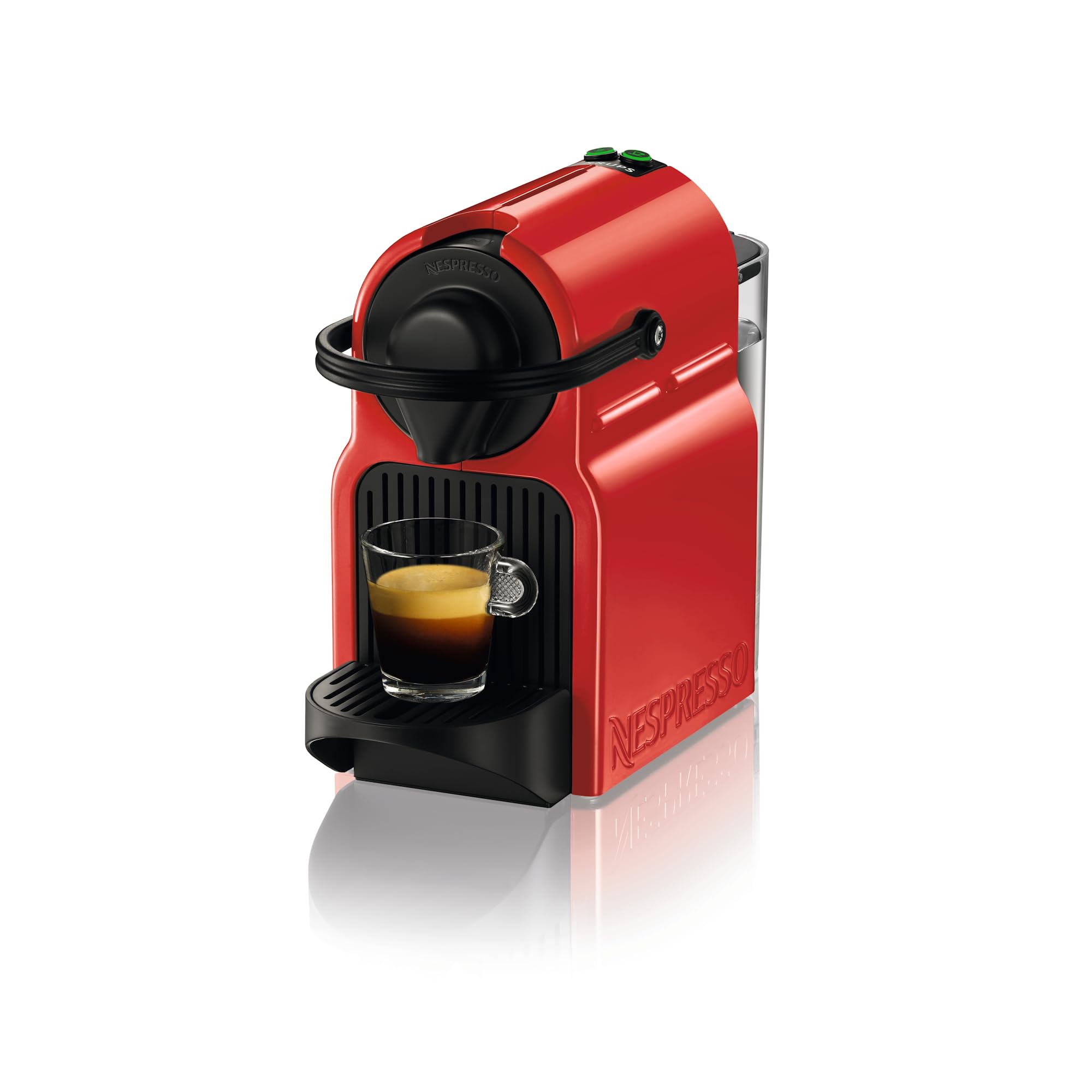 NESPRESSO KRUPS Inissia Rot Original Kapselmaschine, 19 Bar, 25 Sek. Aufheizzeit, 2 Tassengrößen, automatische Abschaltung