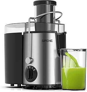 SiFENE Juicer Machine, 400W High-Speed Quick Juice Making, 3" Big Mouth for Veggies & Fruits, Easy to Clean Juice Extractor, BPA Free, Durable Stainless Steel Kitchen Juicer