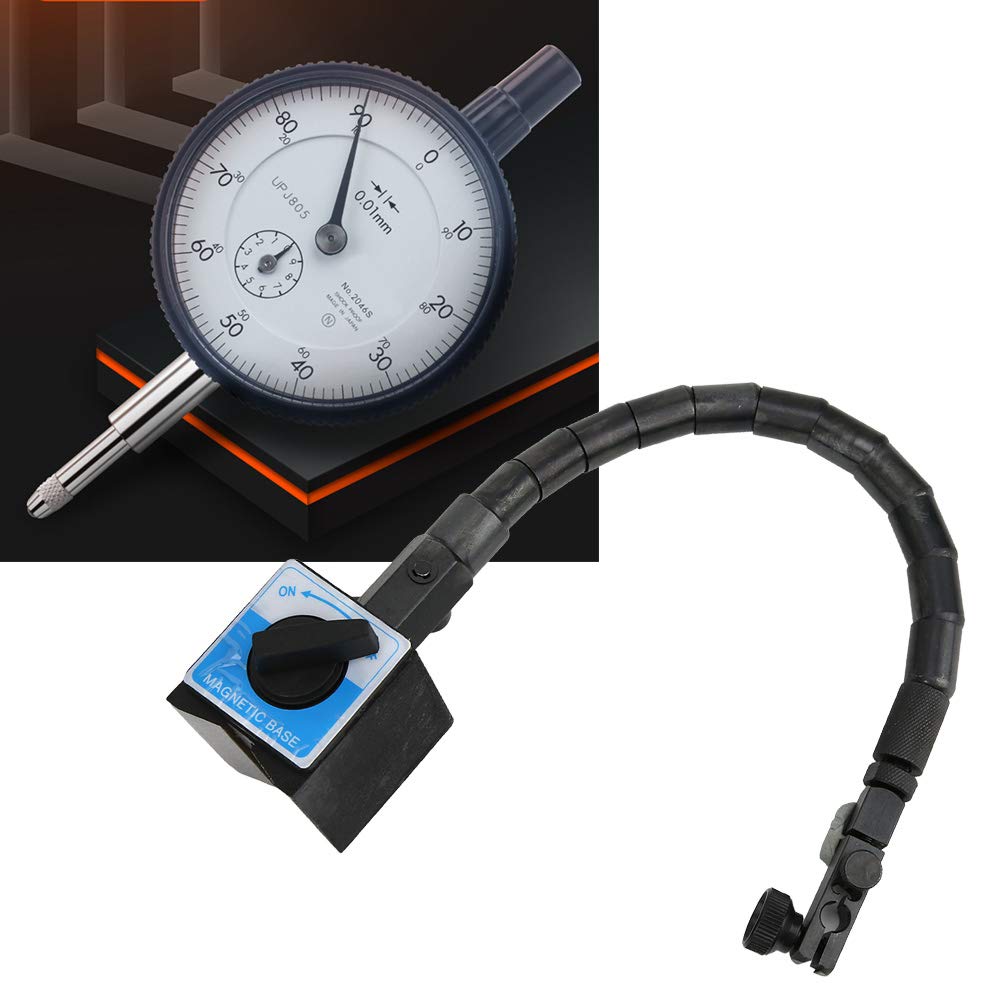 Messuhrhalter, Messuhr Magnetfuß, Magnetfuß Flexibler Halter Universal Test Indicator Magnethalter 588N 364mm lang