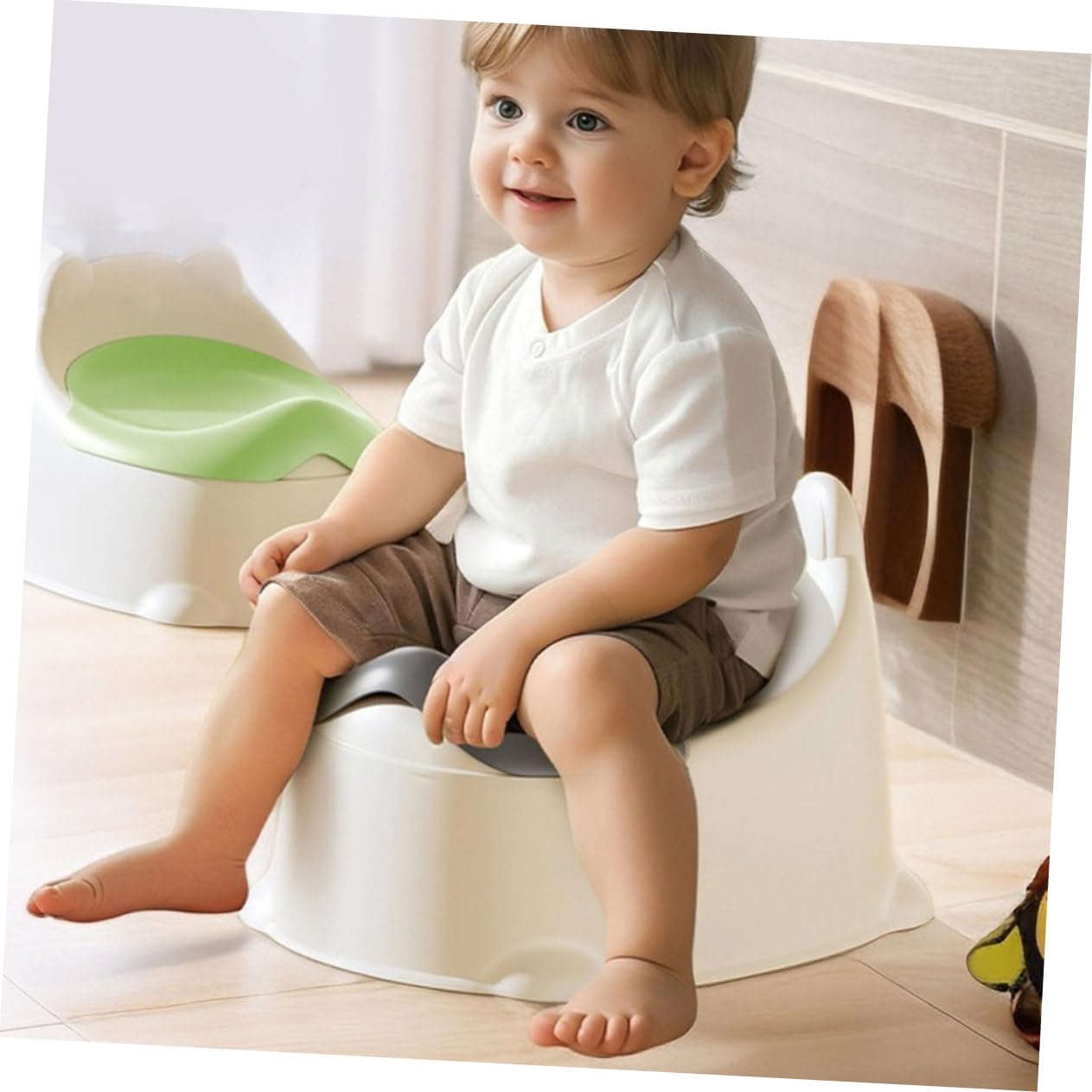 Mikikit Inodoro Tapa de Entrenamiento Portátil para Niños Cómodo y Fácil de Limpiar de Plástico Ligero Adecuado para Baño Infantil en Casa o Viaje