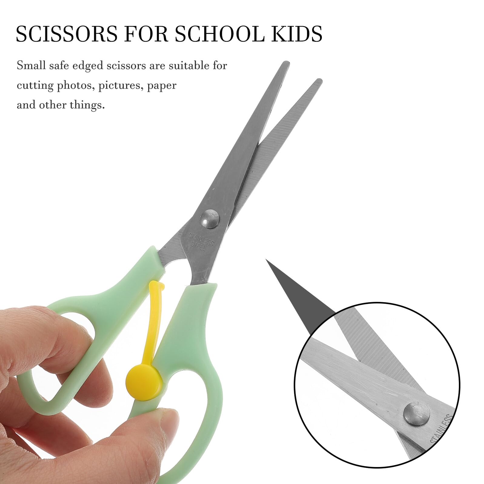 DOITOOL 16 Stck. Teiliges Kindersicherheits Scheren aus mit Ergonomischem Griff Rutschfest und Leicht für Schule Basteln und Zuhause Blau und Grün Praktische Schneidewerkzeuge