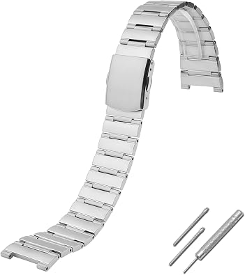 Compatible with Omega Constellation Watch Steel Strap Stainless Steel Band for Mens and Womens Classic Constellation Models, 23mm to 14mm Tapered, Waterproof Sweat-Resistant Steel Strap, 17mm to 11mm Tapered