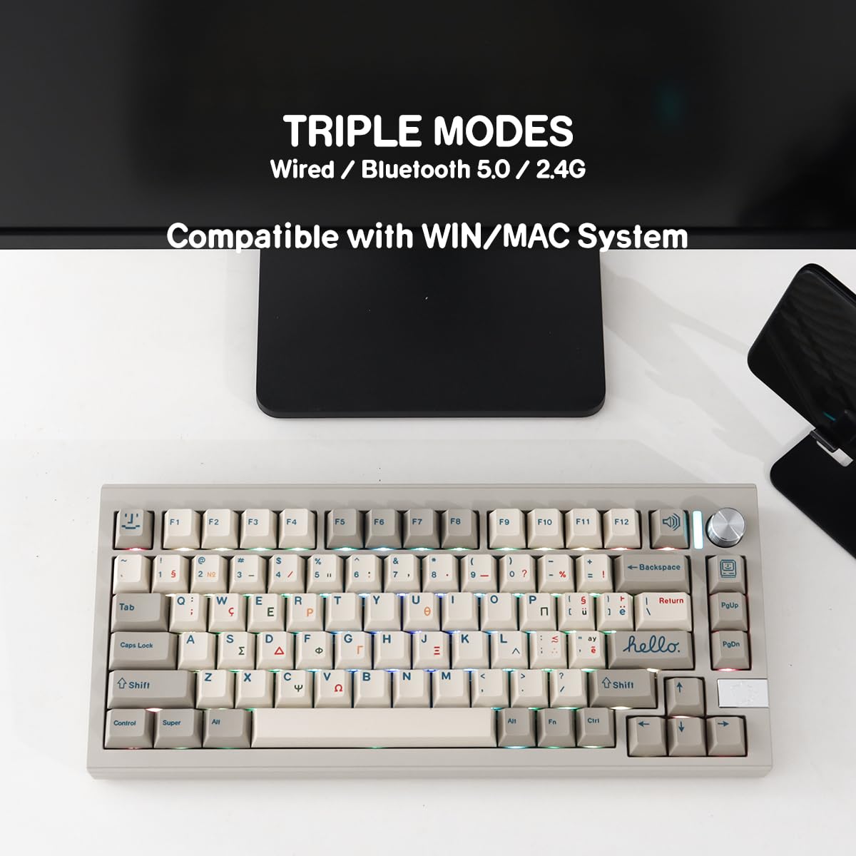 Amazon | SUEHIODHY CIDOO V75ワイヤレスホットスワッパブルメカニカル 