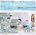 YaeCCC 1000ml Magnetic Stirrer Hot Plate Magnetic Mixer Stir Plate Lab Stirrers 2400 RPM with Support Stand and 5pcs Stir Bars
