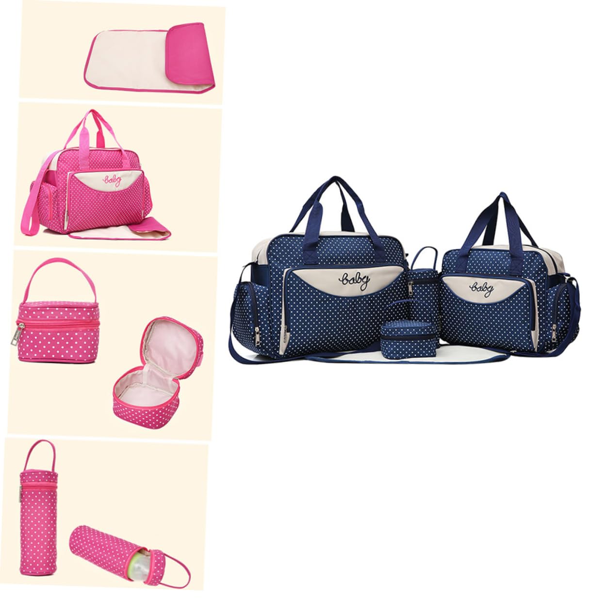 VALICLUD 1 Satz 5St Handtaschen für Mama Umstandswickeltaschen Wickelstation umhängebeutel schulterbeutel die Einkaufstasche Reisetasche Babytasche für Frauen Mama Tasche Multifunktion