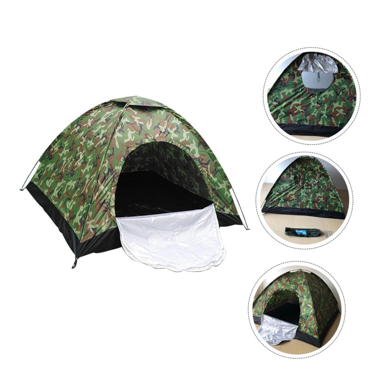 INOOMP Wasserdichtes Camping-notunterkunft Outdoor-Reise-notzelt Geeignet für Feldarbeit Camping Sonnenschutz Expeditionen Angeln und Bergsteigen Robust und Langlebig