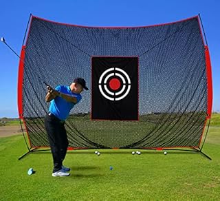Golf Practice Hitting Nets for Backyard Driving Indoor Use Heavy Duty Practice Golf Driving Nets for Backyard Premium Portable Golf Impact Nets Cages with Frame and Net for Kids Men Women