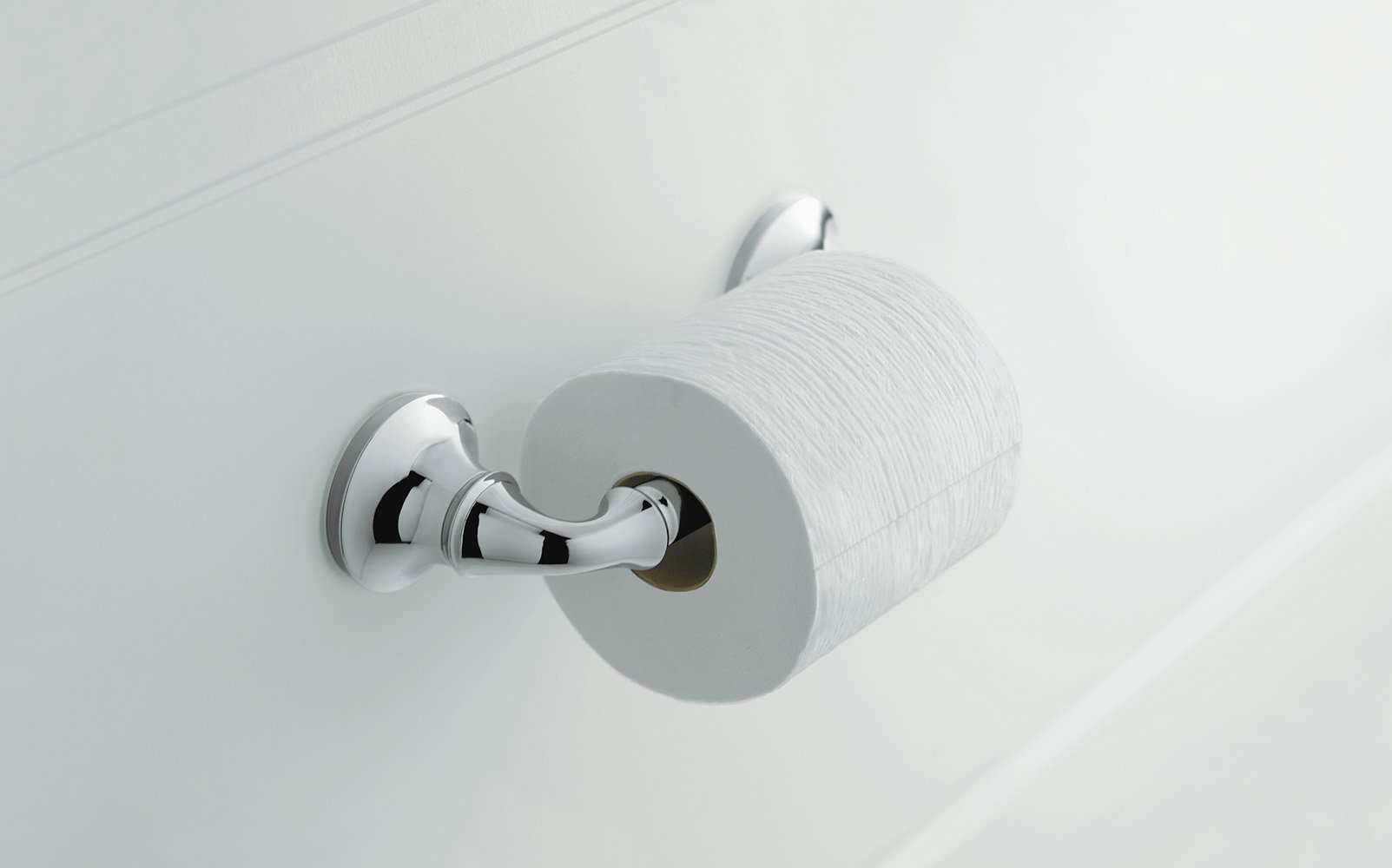 KOHLER Forte Toilettenpapierhalter In Gebürstetem Nickel – Modernes Badezimmer-Zubehör