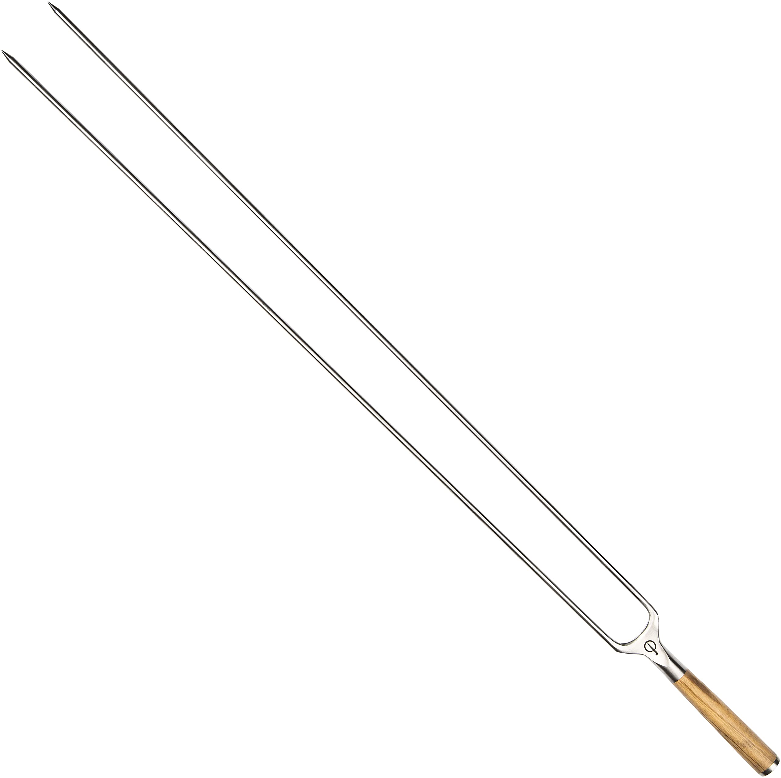 Forged Churrasco - Spiedini per barbecue, 70 cm, manico in legno d'ulivo, in acciaio INOX
