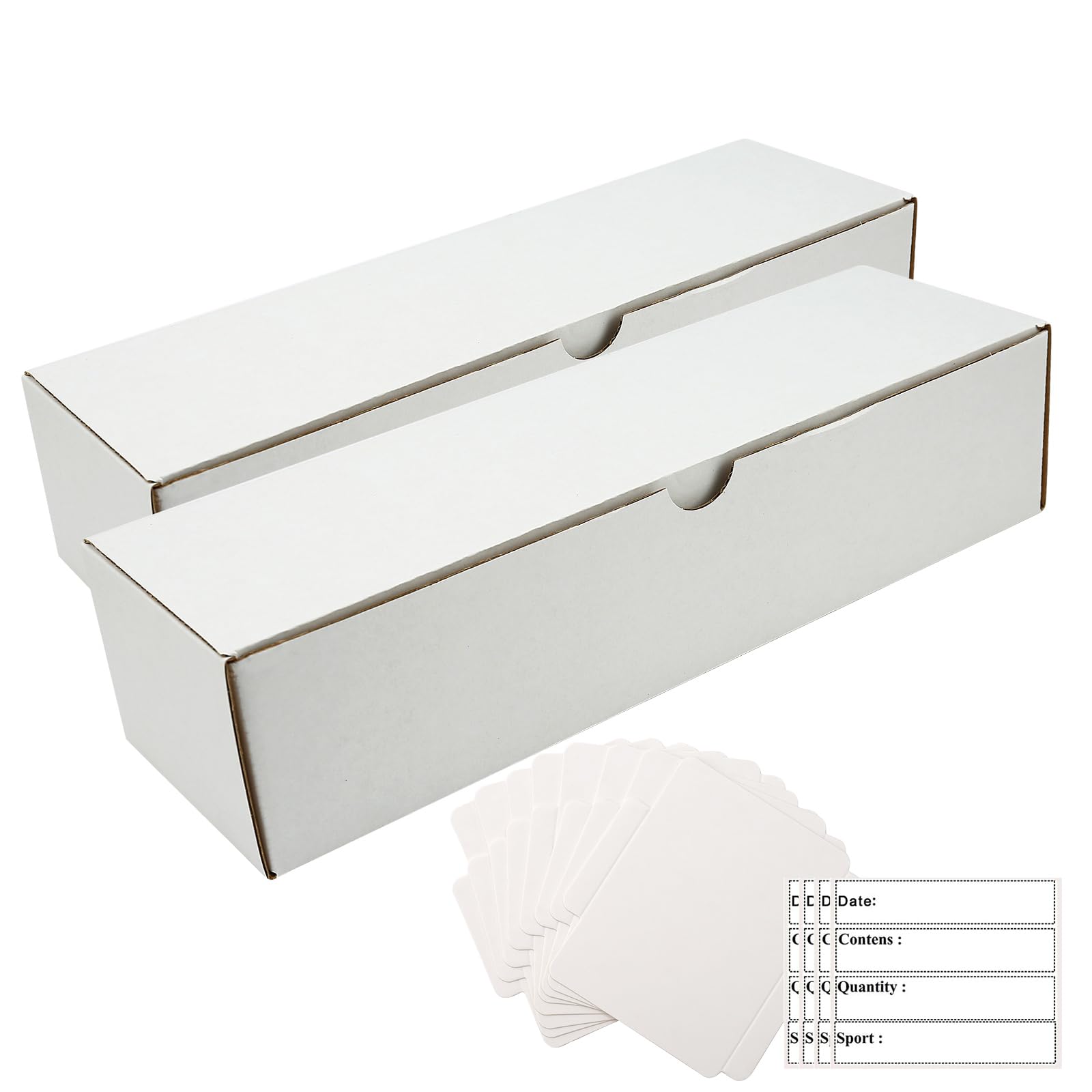 Trading Card Storage Box,2-Pack 1600 Count Cardboard TCG&Sport Card Box