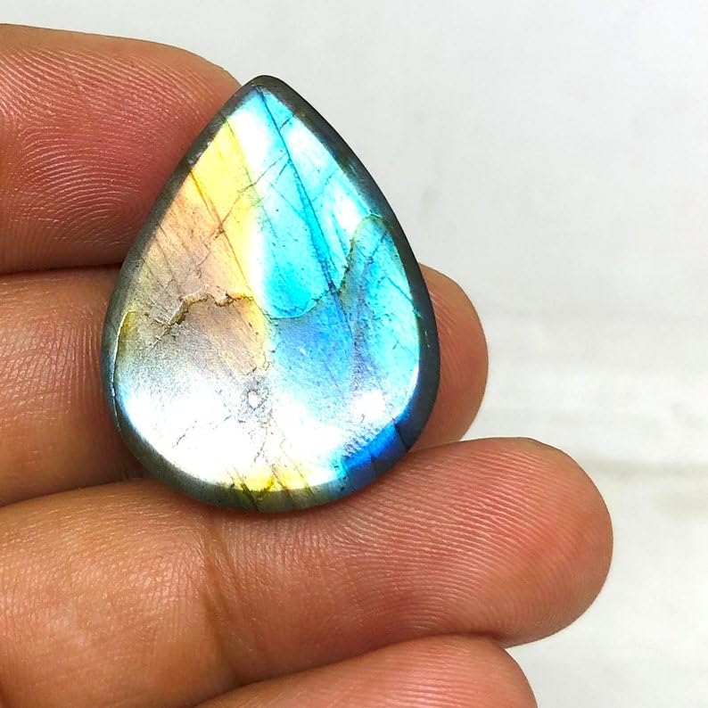 Gemme labradorite pour fabriquer une bague bohème unique soi-même