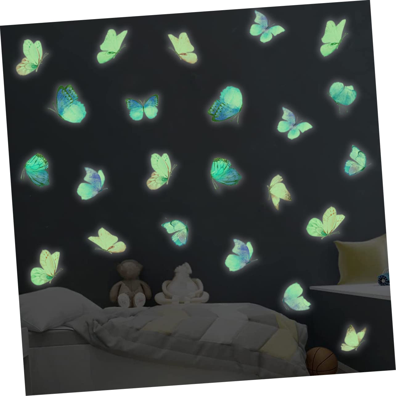 HOMSFOU 5sets Adesivi Luminosi Decorazioni Rimovibili Per Facili Applicare Per Camera Domestici