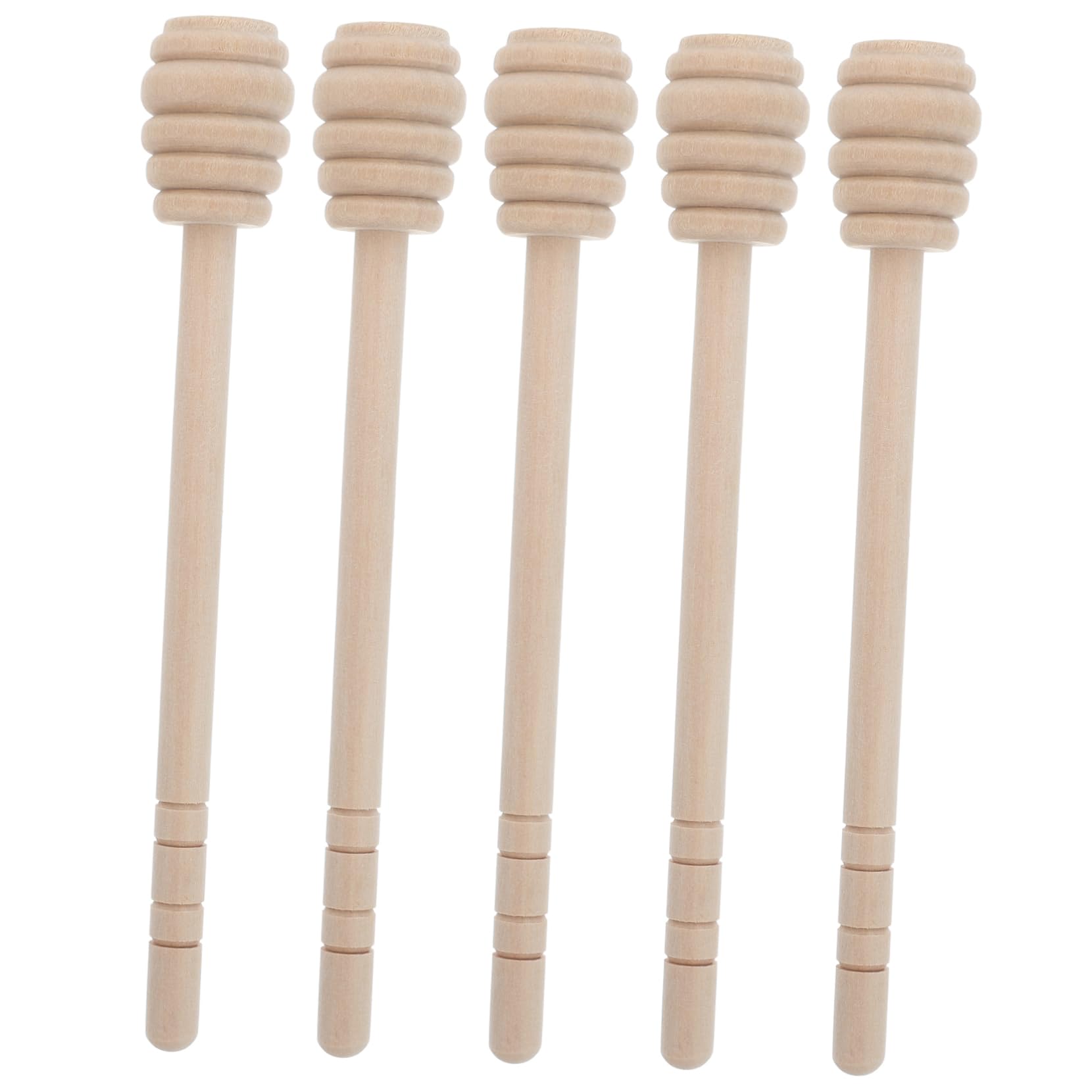 NAMOARLY 5pcs Honey Stirring Spoon Honey Wand Stick Honey Stick Honey Stirring Rods Honey Stirring Sticks Cocktail Syrup Honey Stirrers for Tea Honey Spoon Jam Dipper re-usable
