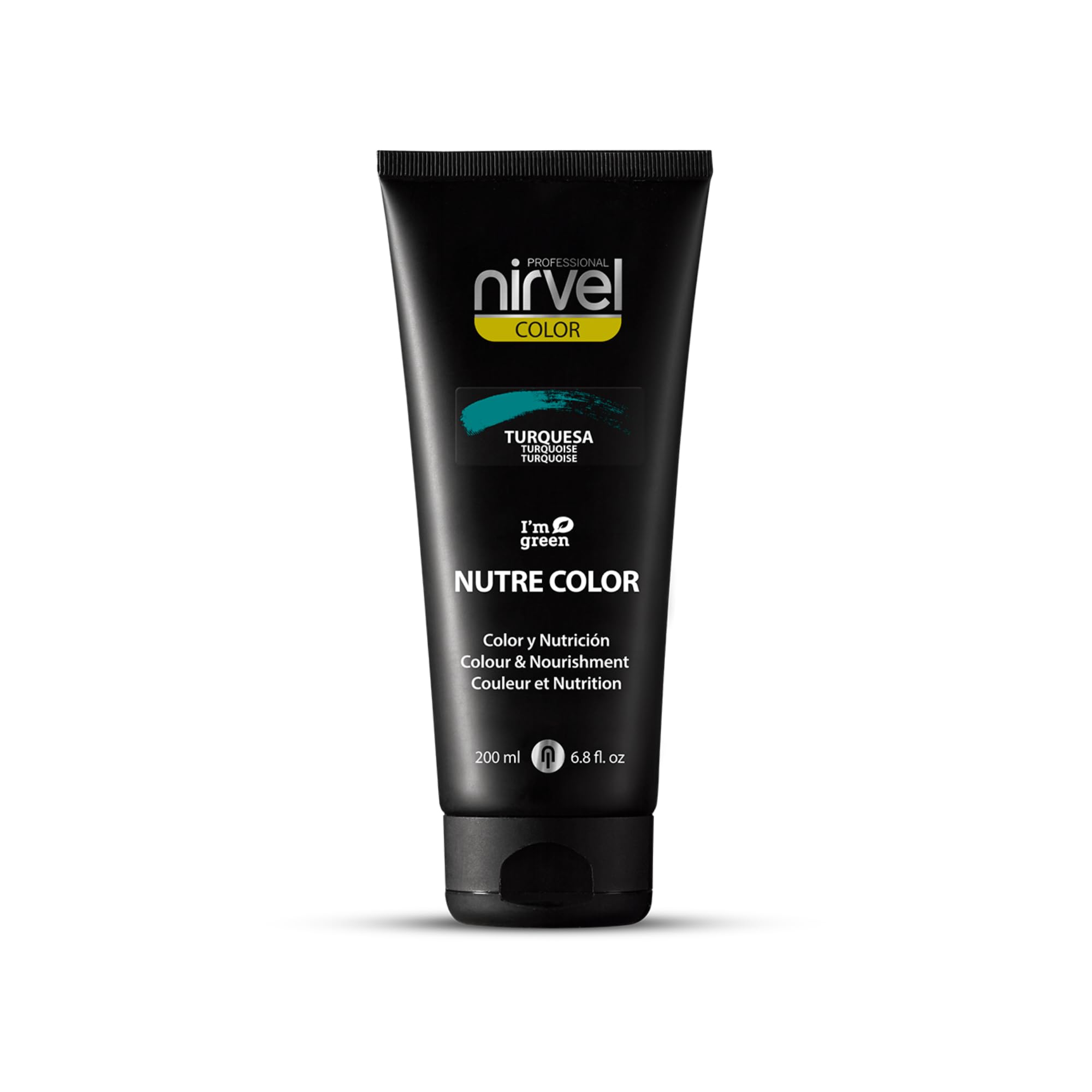 Nirvel NUTRE COLOR FLUOR Turquoise 200 mL professional mask - temporary coloring - nutrition and brightness