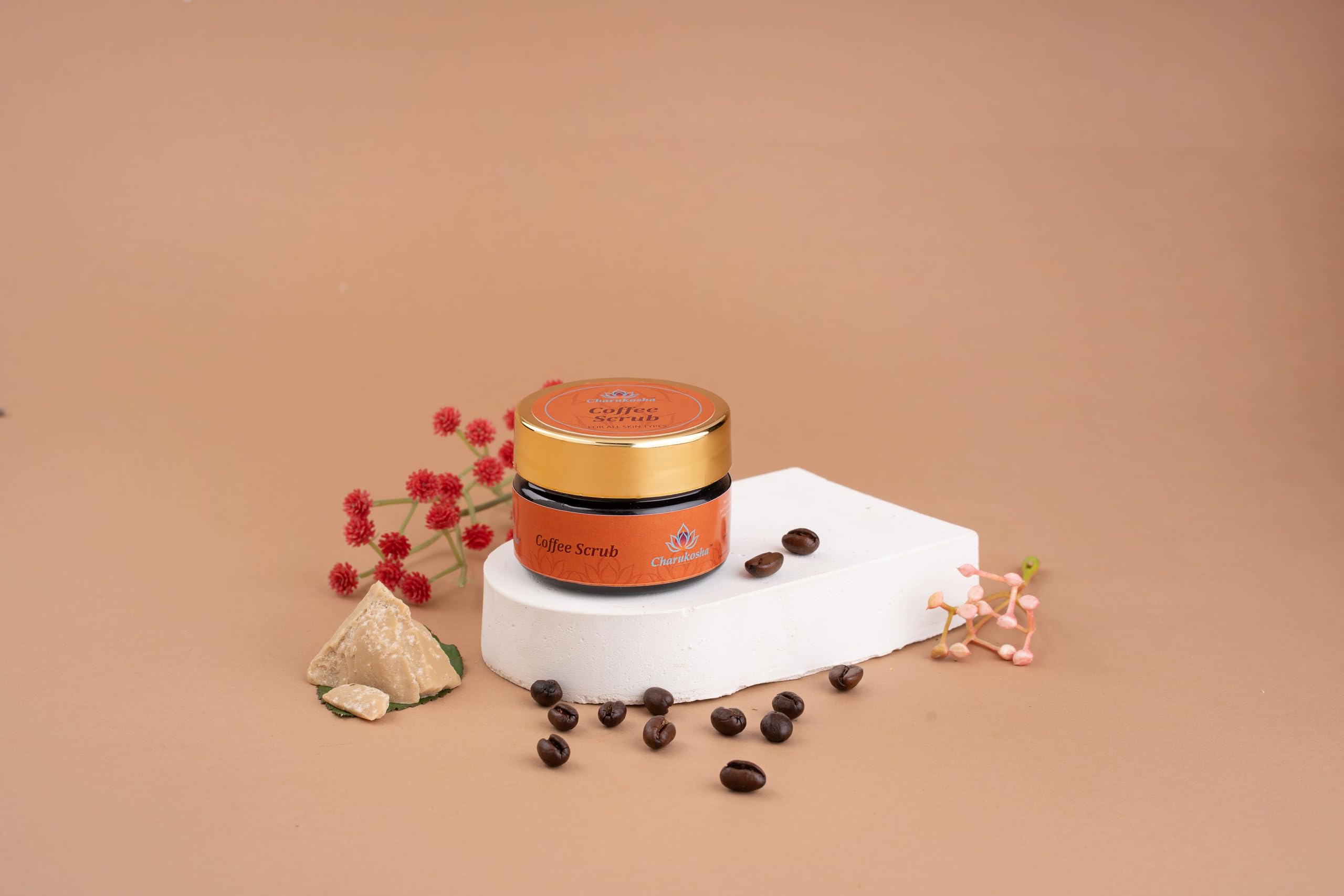 Charukosha Coffee Scrub | Natural Exfoliator for Glowing Skin | Removes Dead Skin and Tan | Cellulite and Blemish Control | Anti Aging Skincare for All Skin Types (45 GM)-image-25