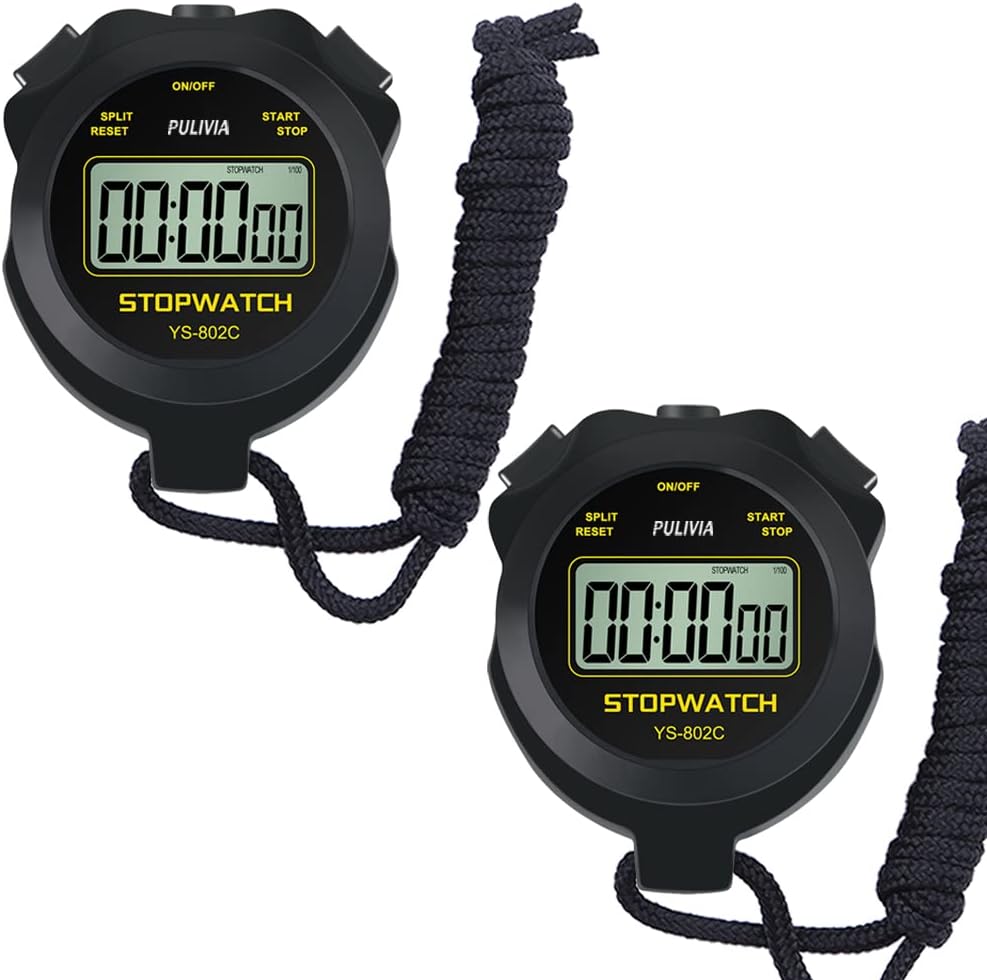 Digital Stopwatch Timer Only Stopwatch with ON/Off, NO Bell