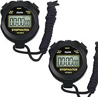 Vista 1 de Digital Stopwatch Timer Only Stopwatch with ONOff, NO Bell No Whistle Silent Basic Operation Children Friendly, PULIVIA Sport Stop Watch for Coaches