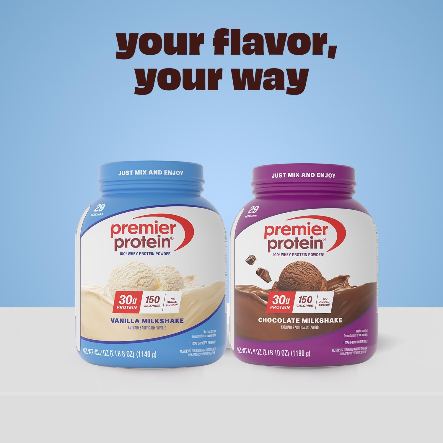 Premier Protein Powder, Vanilla Milkshake, 30g Protein, 1g Sugar, Gluten Free, No Soy, 40.2 oz, 29 Servings (Packaging May Vary) - Image 8