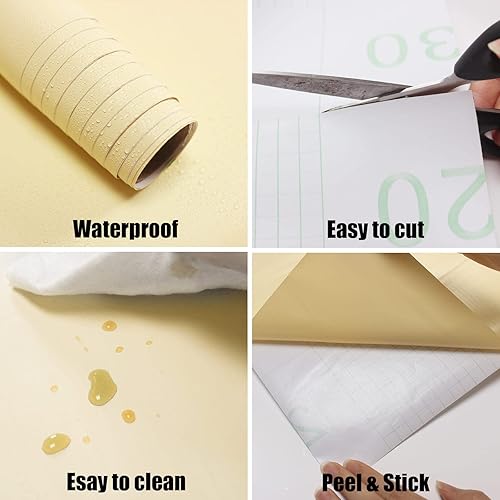 Miniatura 3 de WADILE Papel tapiz de madera para despegar y pegar de 15.9 x 196.8 pulgadas, papel adhesivo para armariosencimeras, impermeable, papel de pared