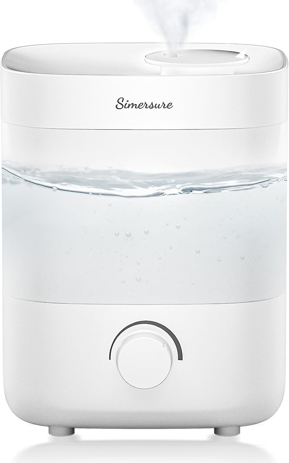 Top Fill Humidifier, 2L Water Tank for Bedroom, 28H Long Lasting White Air Humidifier for Large Room, Ultra Quiet 25dB Cool Mist for Baby, Plants, Office, Easy to Clean & Fill
