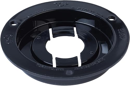 Grote 43162 Brida de montaje resistente al robo y tapa de retención de coleta negra (para luces redondas de 2 1/2")