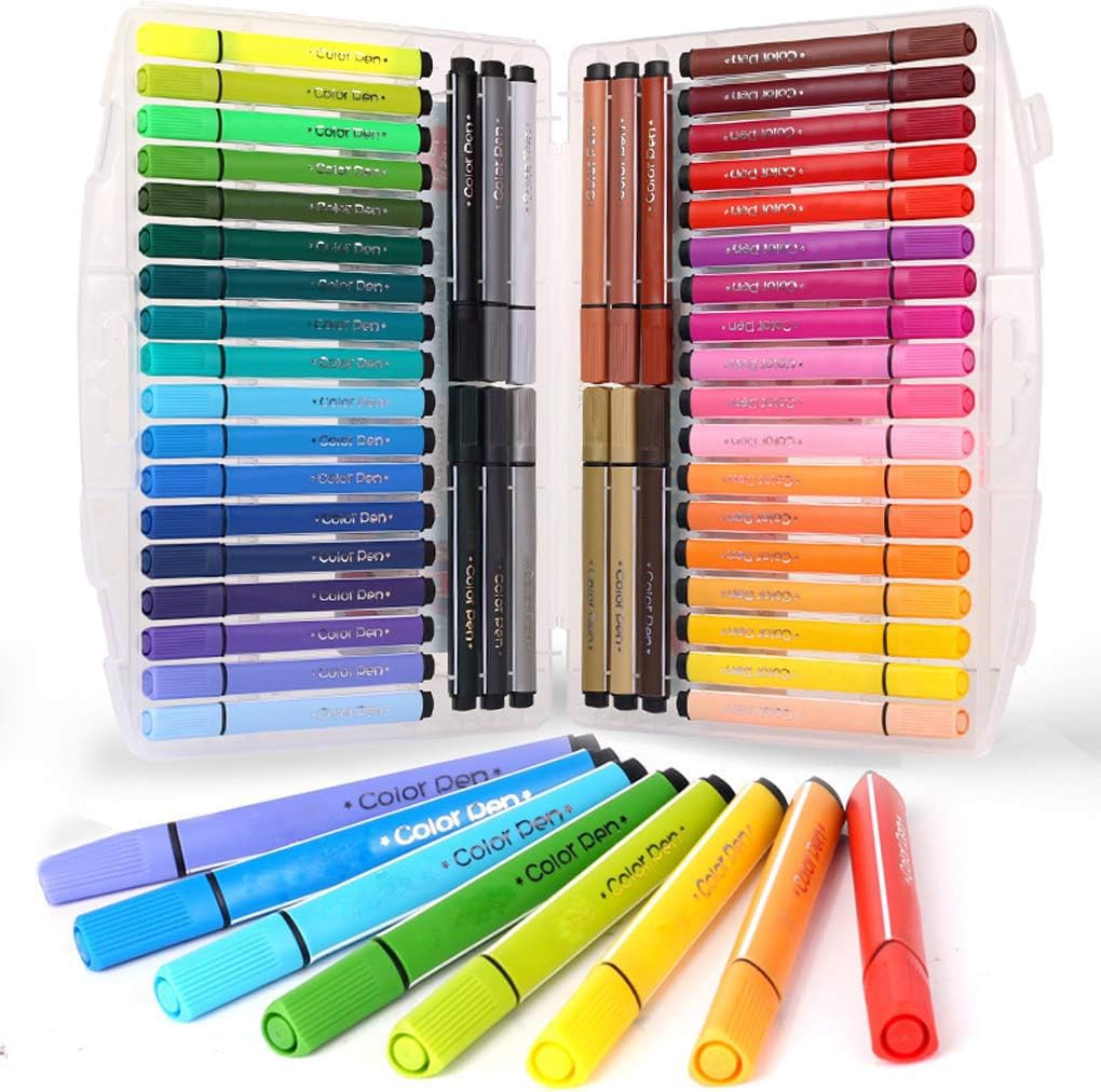 30 Pennarelli Rossi Ezzgol - Punta Fine 0,7 Mm Per Scrivere, Disegnare E Colorare - Ideali Per Scuola, Ufficio E Diario