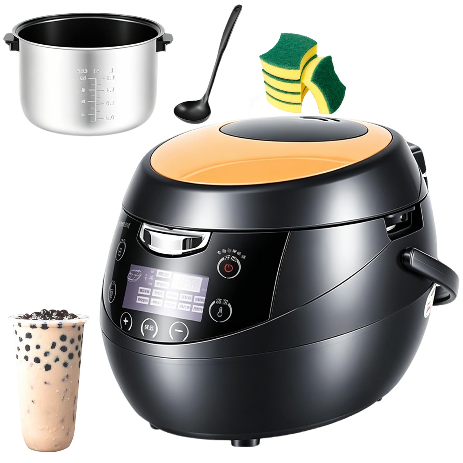 Évitez les perles de tapioca brûlées grâce au cuiseur automatique avec sonde thermique 5L