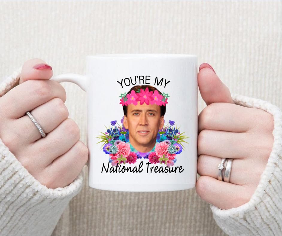 SCSF Coffee Mug For Coffee Lover - You're My National Treasure Tea Cup -11 Ounce
