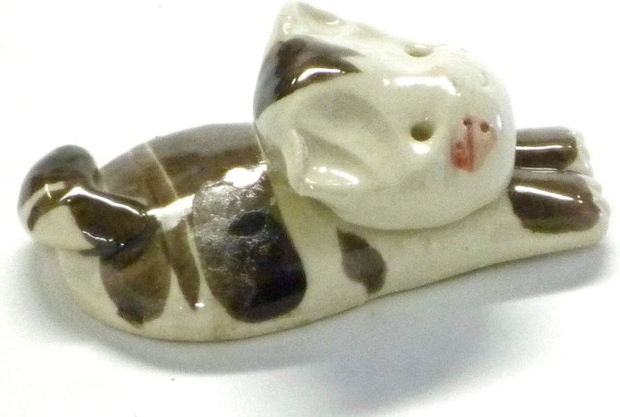 Kutani japanese porcelain【Chopstick rest】cat white